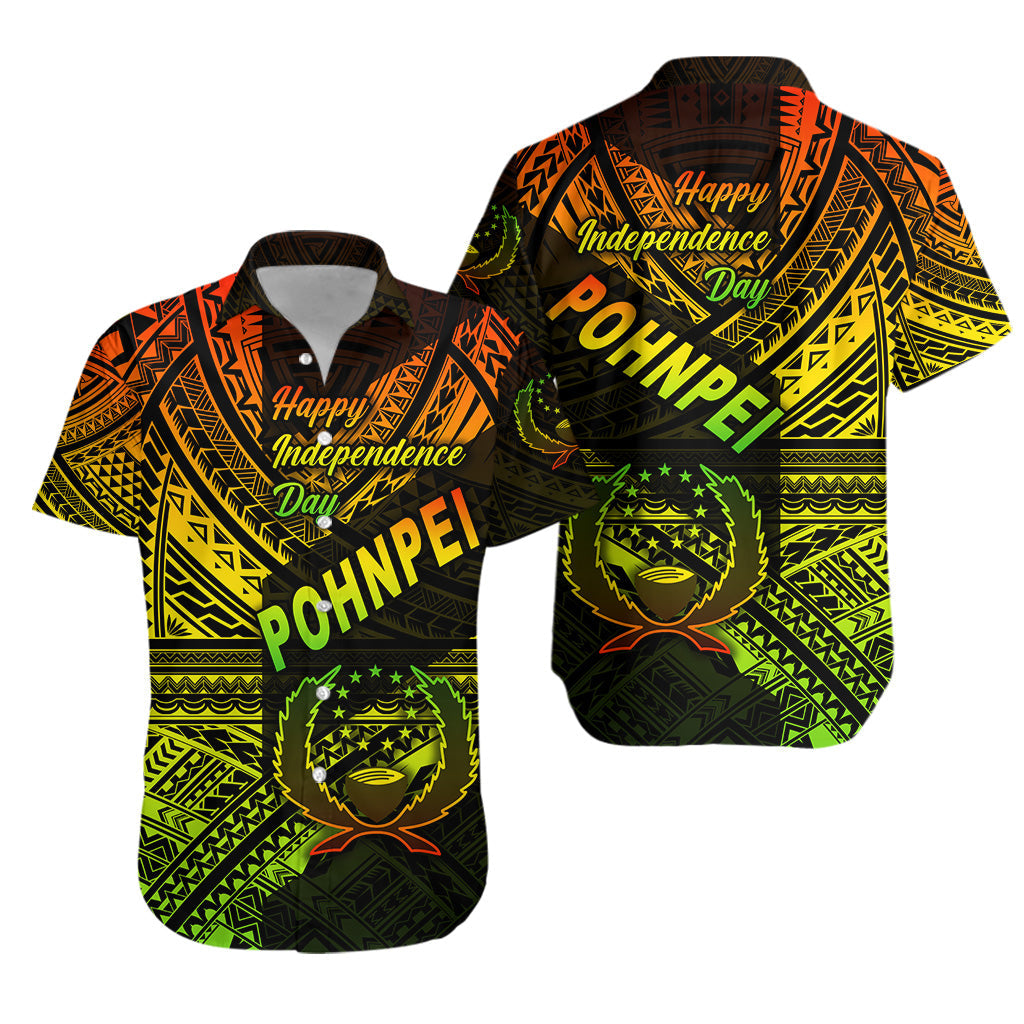 FSM Pohnpei Hawaiian Shirt Happy Independence Day Original Vibes - Reggae