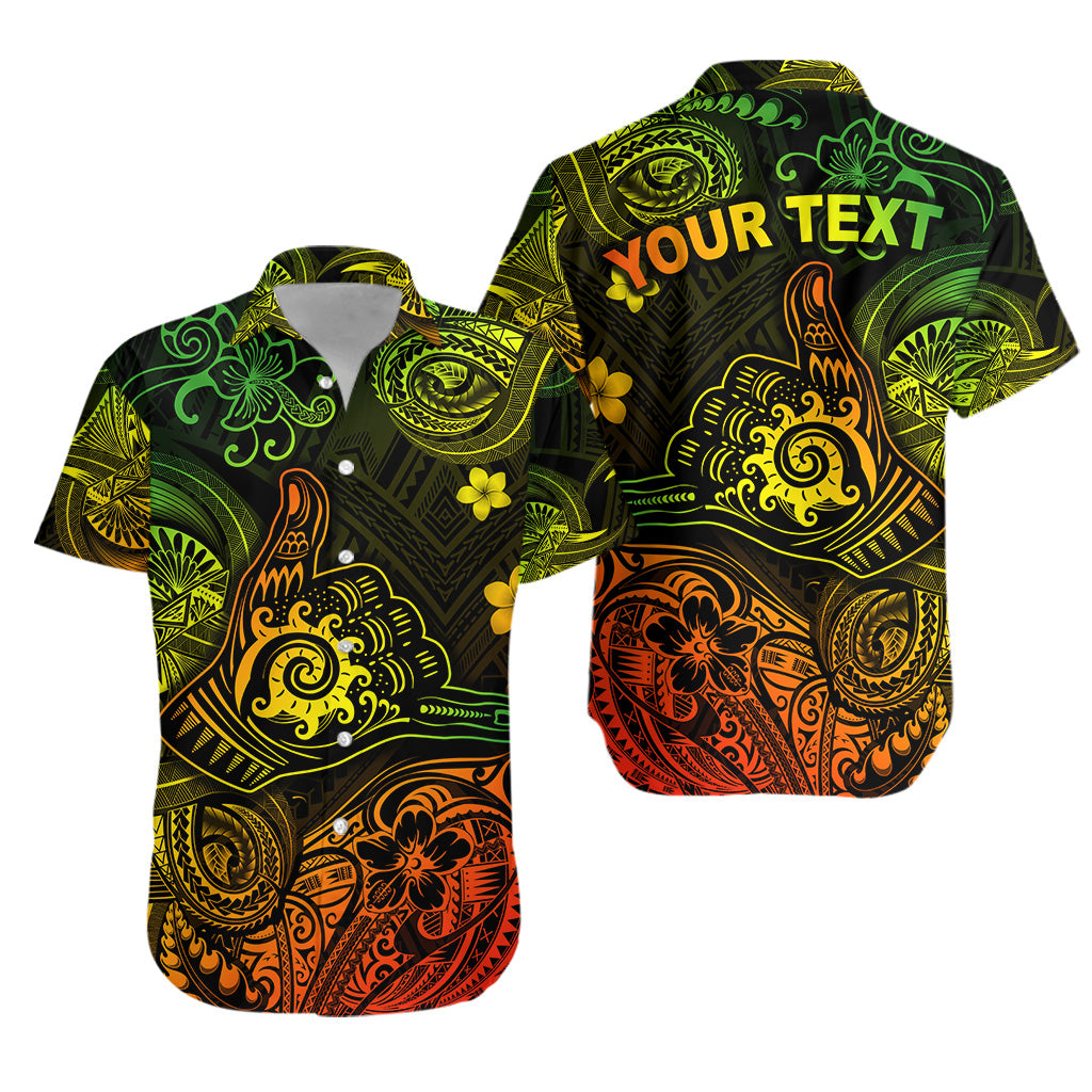 Custom Personalised Hawaii Shaka Polynesian Hawaiian Shirt Unique Style - Reggae