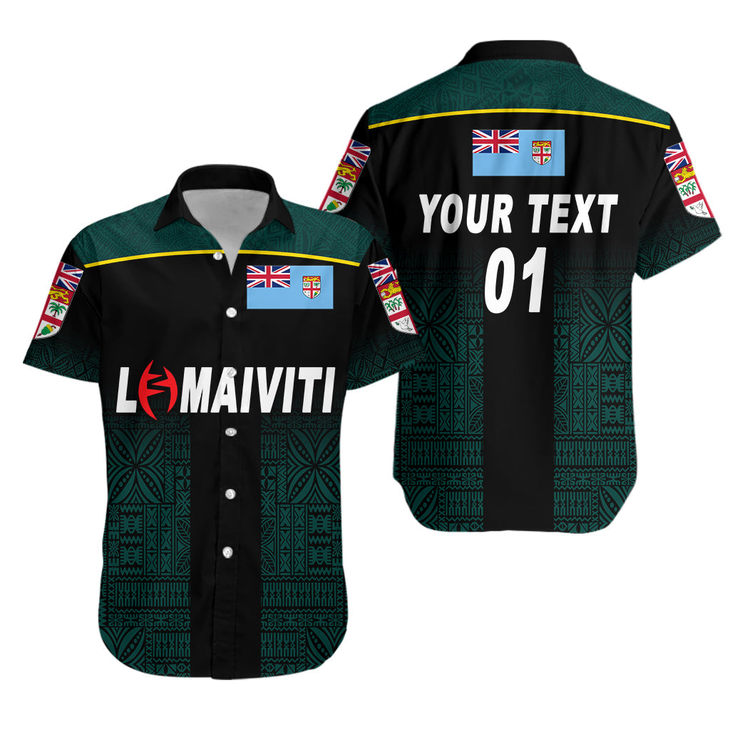 Custom Personalised Fiji Lomaiviti Rugby Hawaiian Shirt Simple Vibes, Custom Text And Number