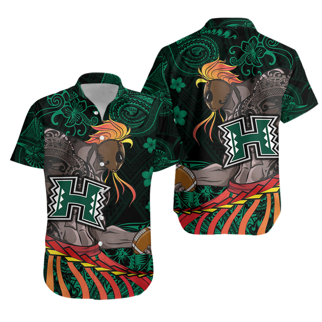 Hawaii Warriors Polynesian Hawaiian Shirt Unique Style - Green