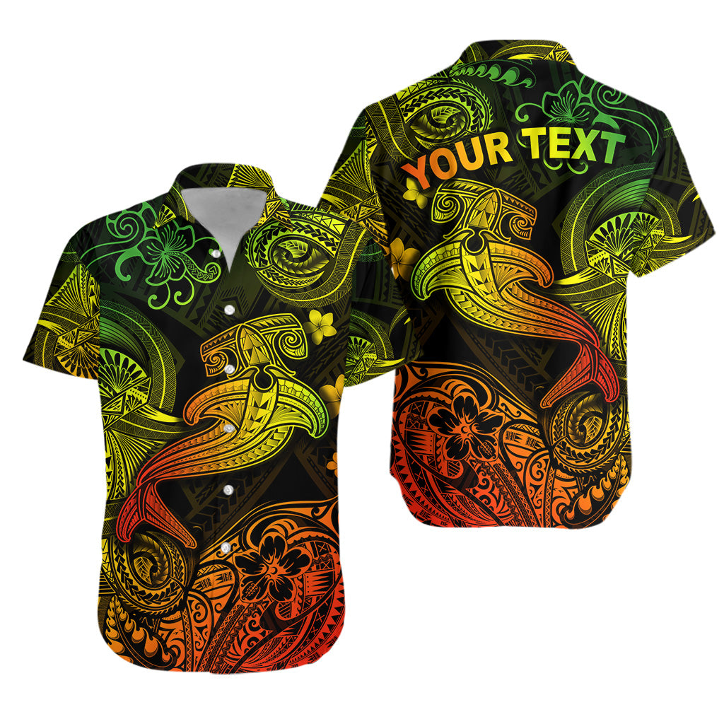 Custom Personalised Hawaii Hammer Shark Polynesian Hawaiian Shirt Unique Style - Reggae