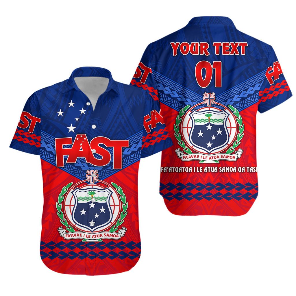 Custom Personalised Samoa FAST Party Hawaiian Shirt Simple Style