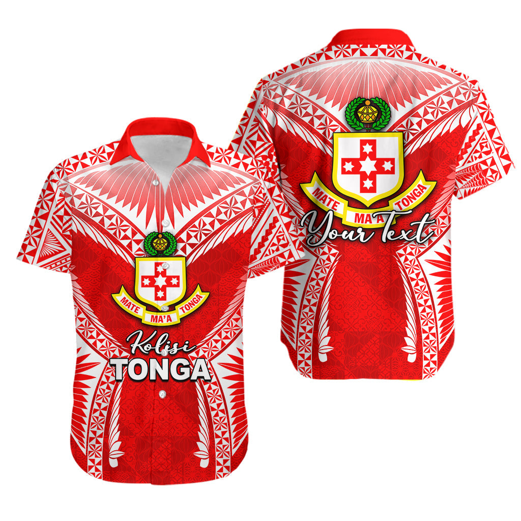 Custom Personalised Kolisi Tonga Hawaiian Shirt Red Style