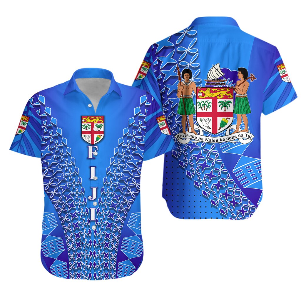 Fiji Drua Hawaiian Shirt Tapa