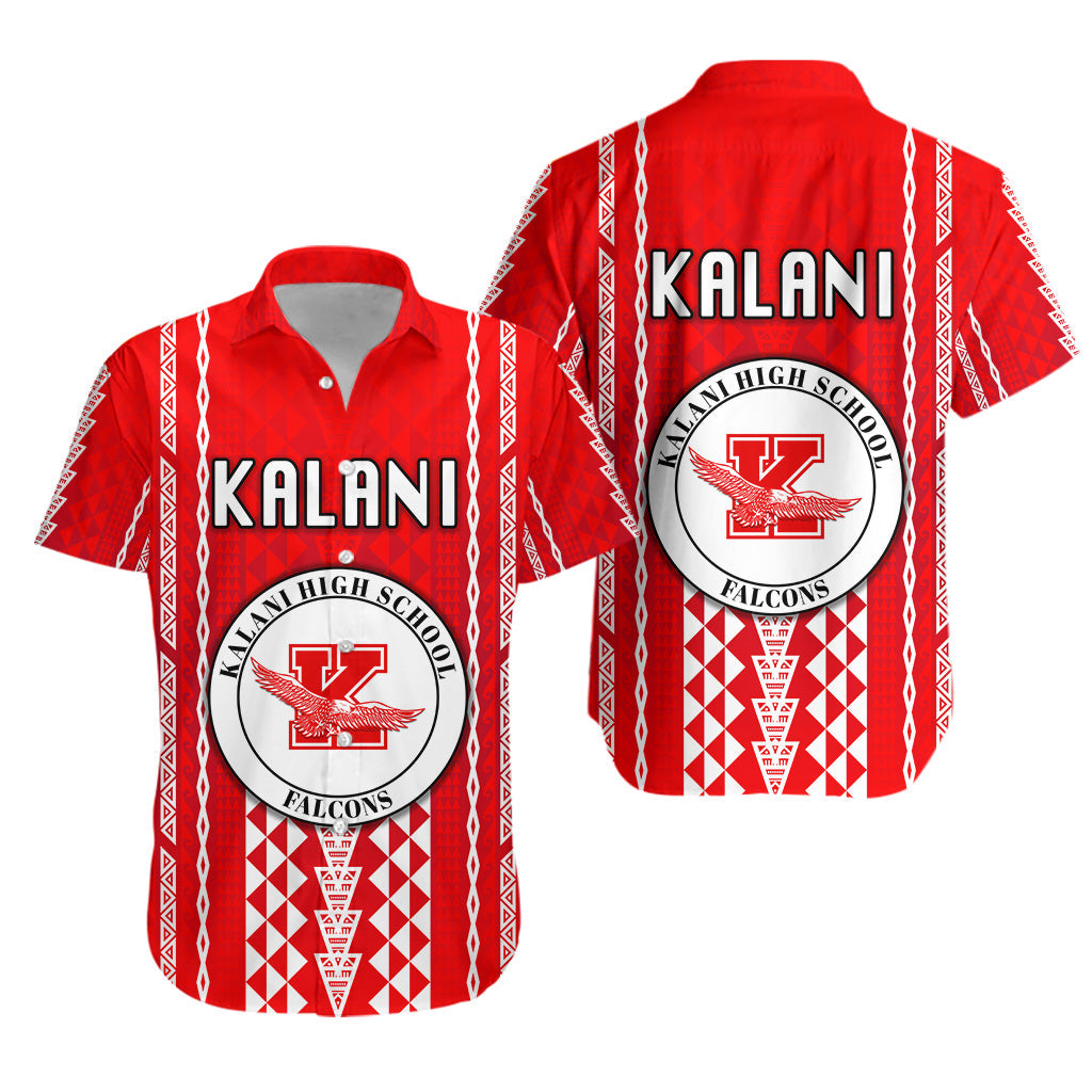 Hawaii Kalani High School Hawaiian Shirt Falcons Simple Style