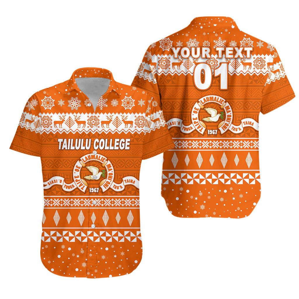 Custom Personalised Tailulu College Christmas Hawaiian Shirt Simple Style