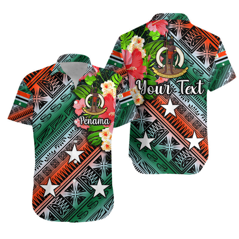 Custom Personalised Vanuatu Penama Hawaiian Shirt Independence Be Proud