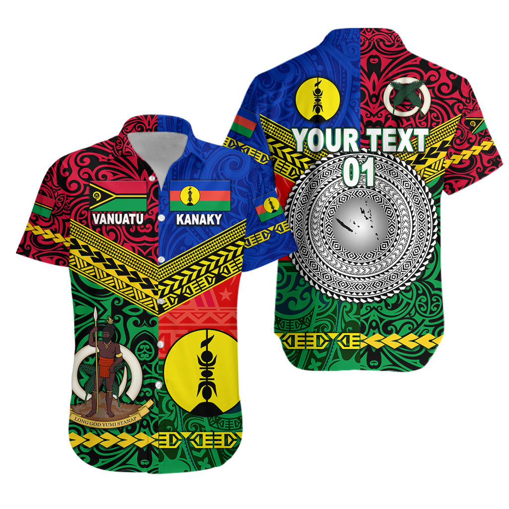 Custom Personalised Vanuatu And New Caledonia Kanaky Hawaiian Shirt Together