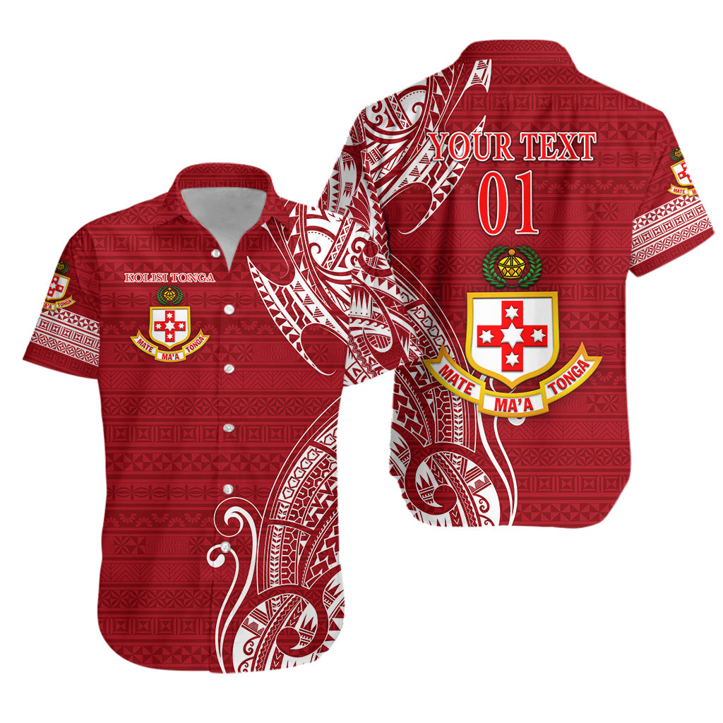 Custom Personalised Kolisi Tonga Mate Ma'a Tonga Hawaiian Shirt Simple, Custom Text And Number