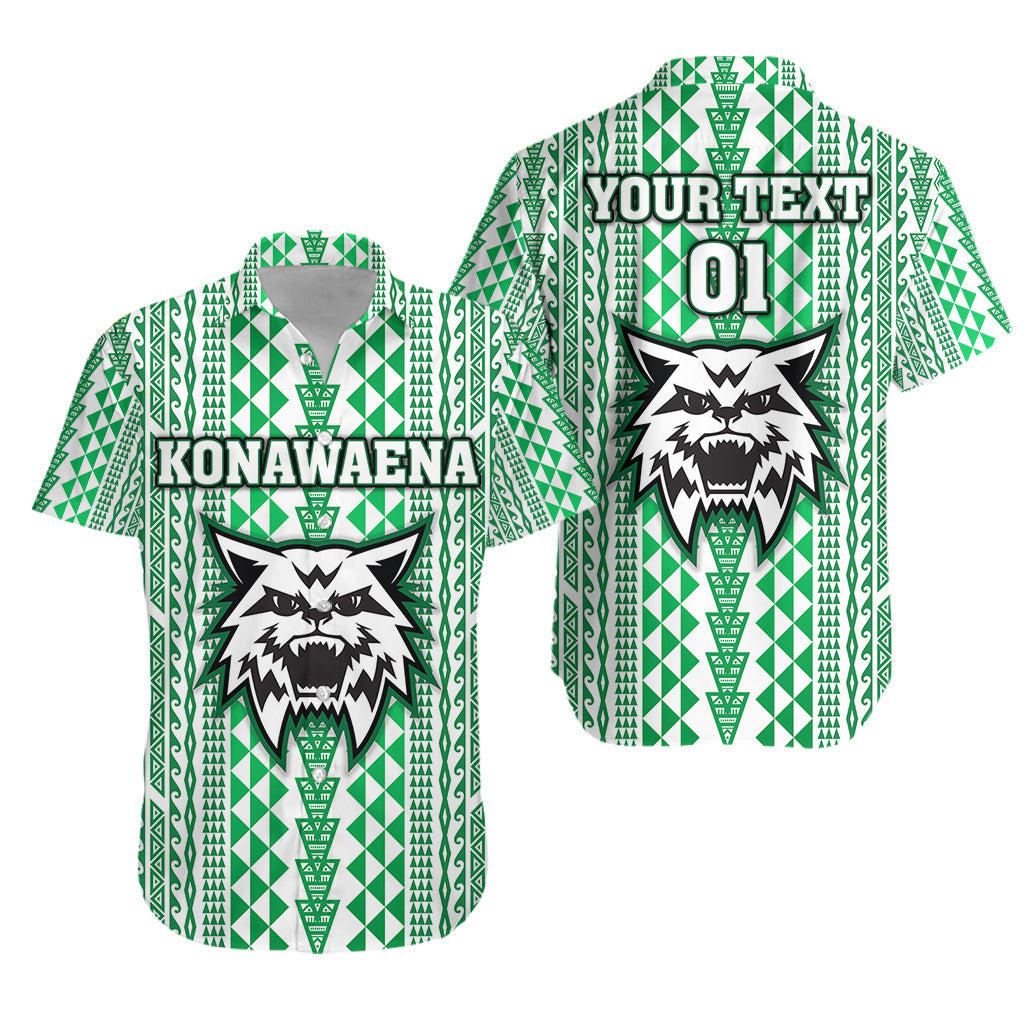 Custom Personalised Hawaii Konawaena Wildcats School Hawaiian Shirt Simple Style