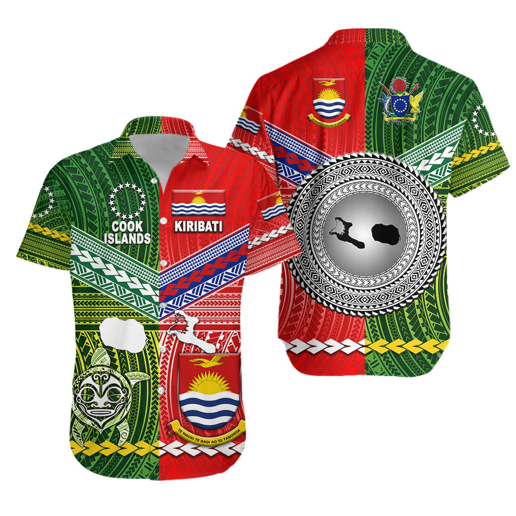 Kiribati And Cook Islands Hawaiian Shirt Together