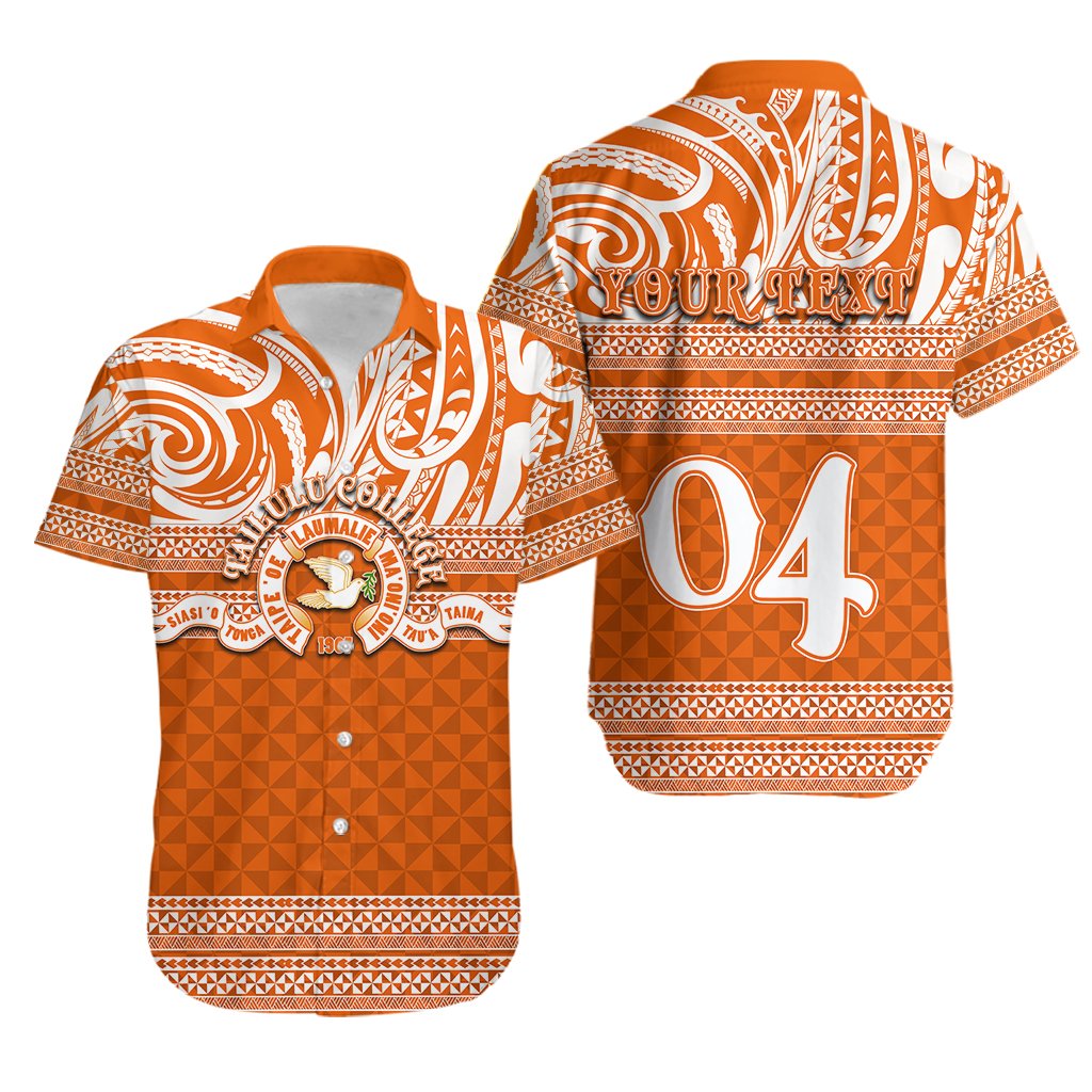 Custom Personalised Tailulu College Hawaiian Shirt Tonga Patterns