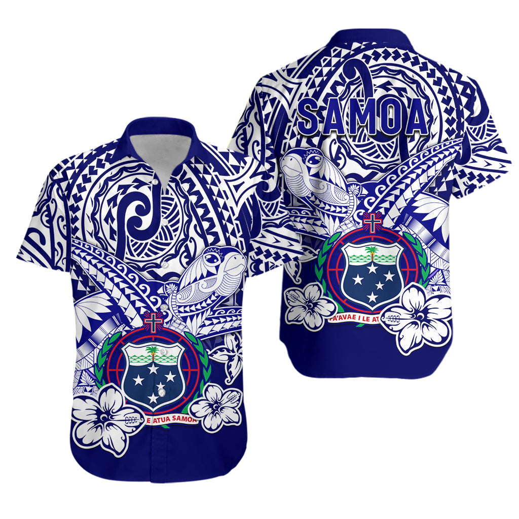 Samoa Polynesian Hawaiian Shirt Samoan Loved Turtles