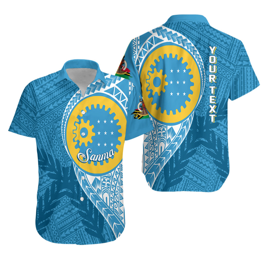 Custom Personalised Vanuatu Sanma Province Hawaiian Shirt Sanma Emblem