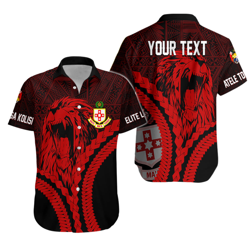 Kolisi Tonga 'Atele Personalised Hawaiian Shirt Roaring Lion