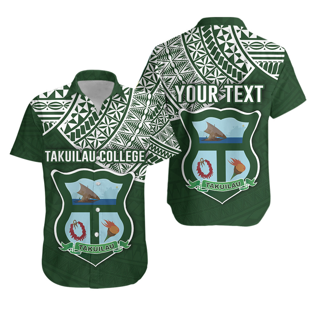 Custom Personalised Takuilau College Hawaiian Shirt Tonga Pattern