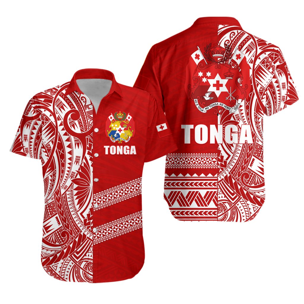 Tonga Rugby Hawaiian Shirt Rustic