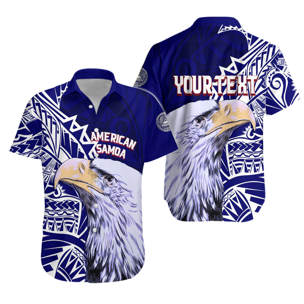 American Samoa Personalised Hawaiian Shirt Bald Eagle