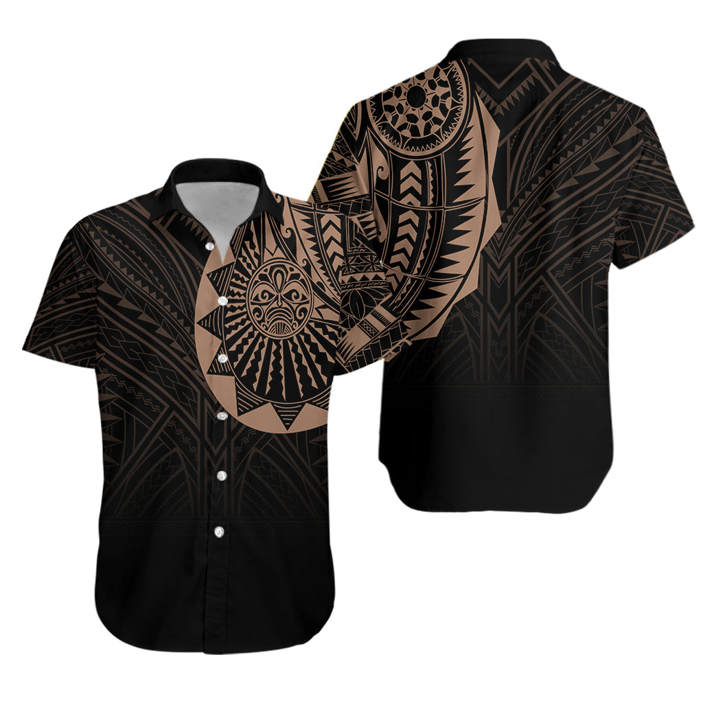 Polynesian Full Sleeve Tattoo Hawaiian Shirt Blush Color