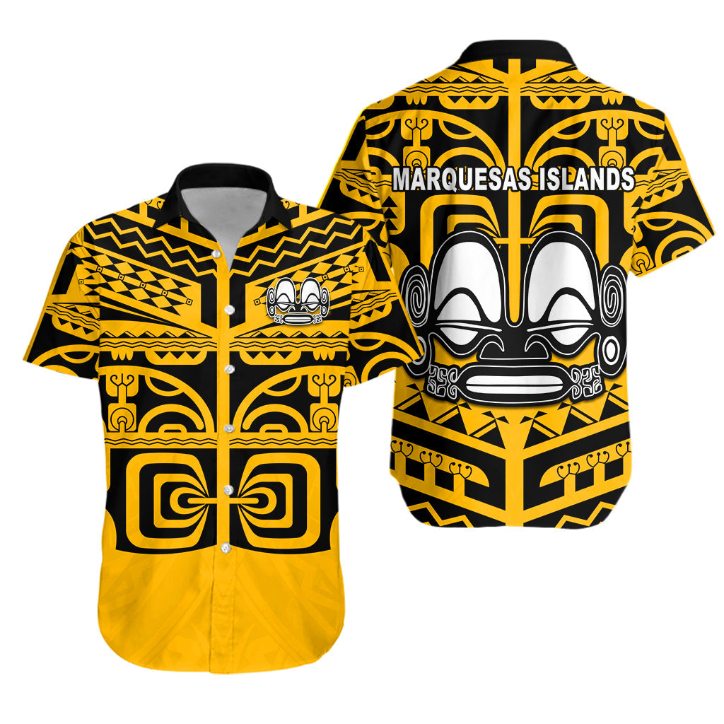 Marquesas Islands Hawaiian Shirt - Marquesas Tattoo Version 02