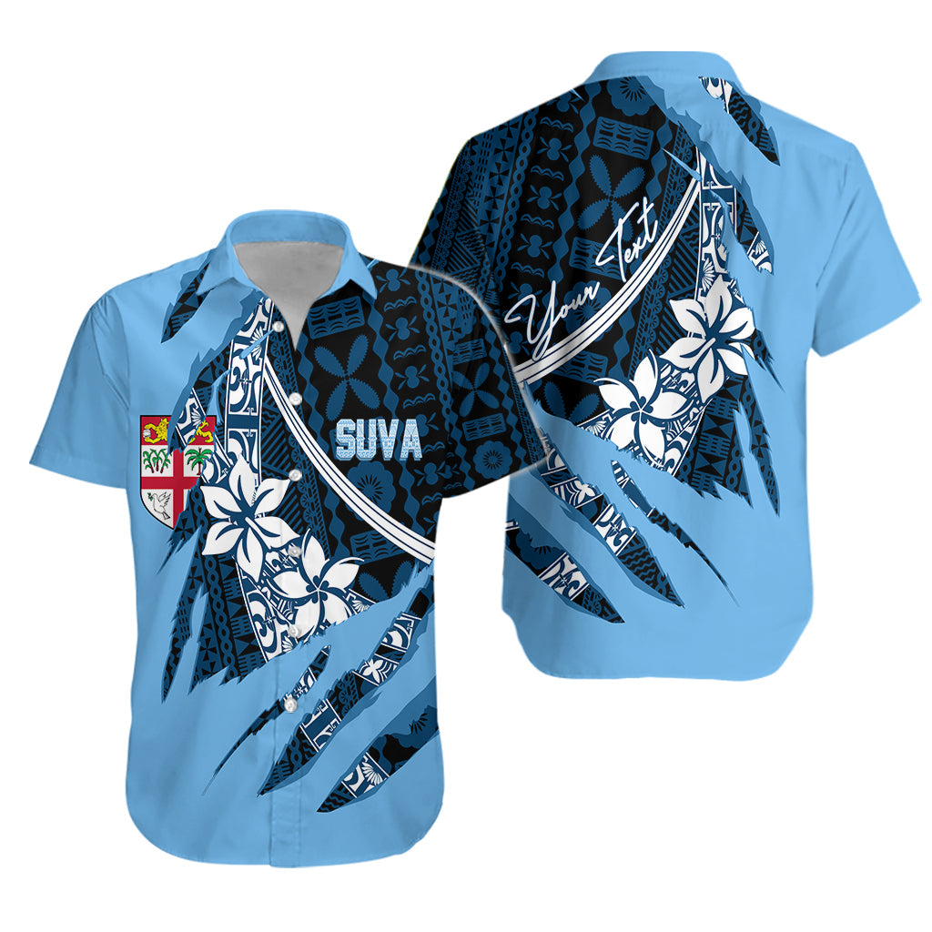 Fiji Suva Masi Pattern Personalised Bula Hawaiian Shirt Claw Style