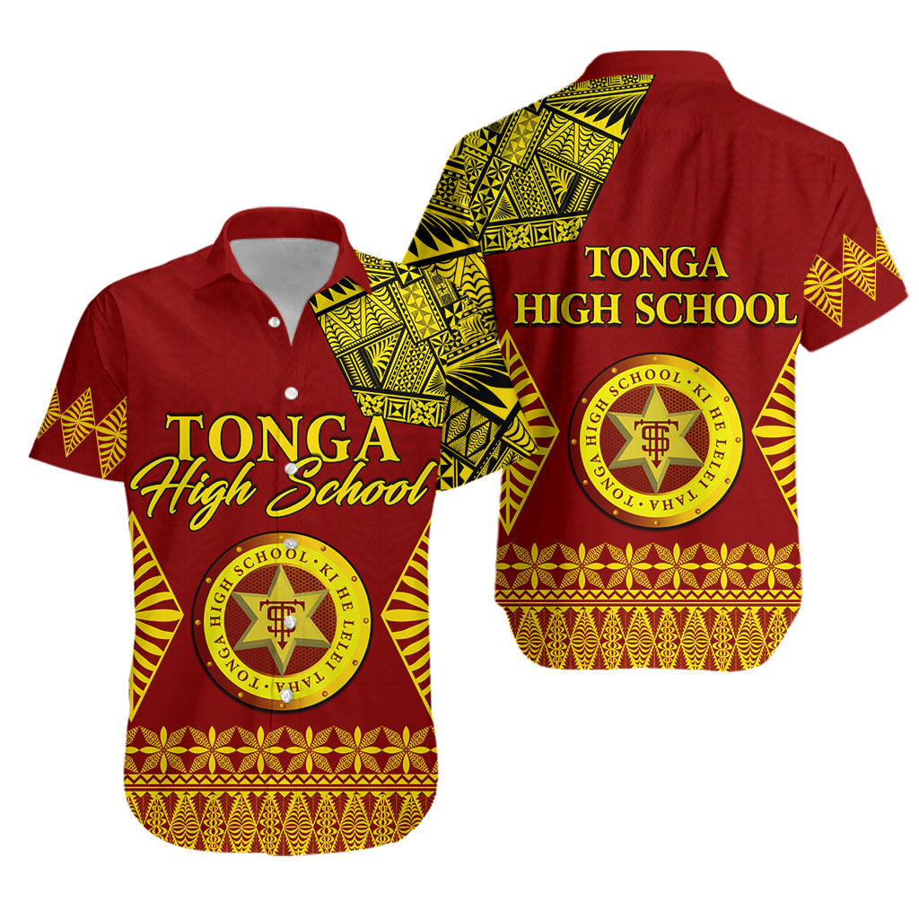 Tonga High School Hawaiian Shirt Tongan Ngatu