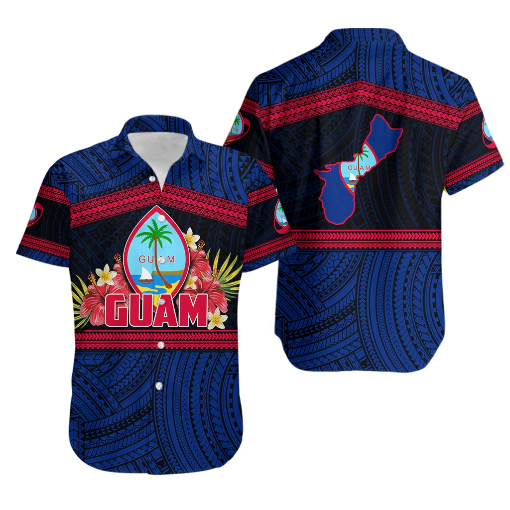 Guam Rugby Polynesian Patterns Hawaiian Shirt