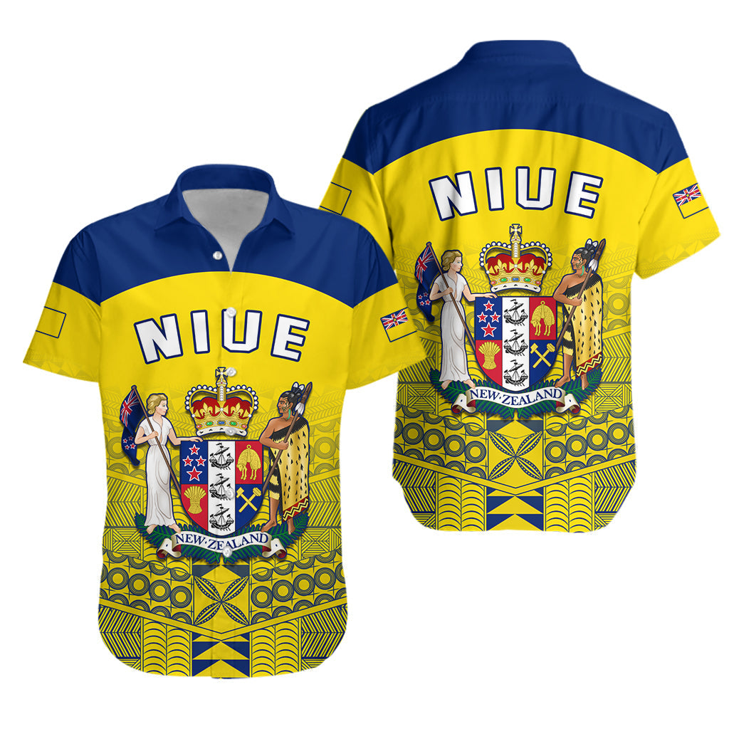 Niue Hawaiian Shirt Rock of Polynesia Golden