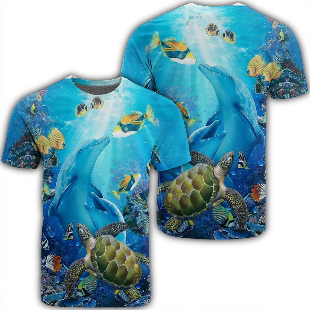 Hawaiian Animal Ocean T-Shirt AH