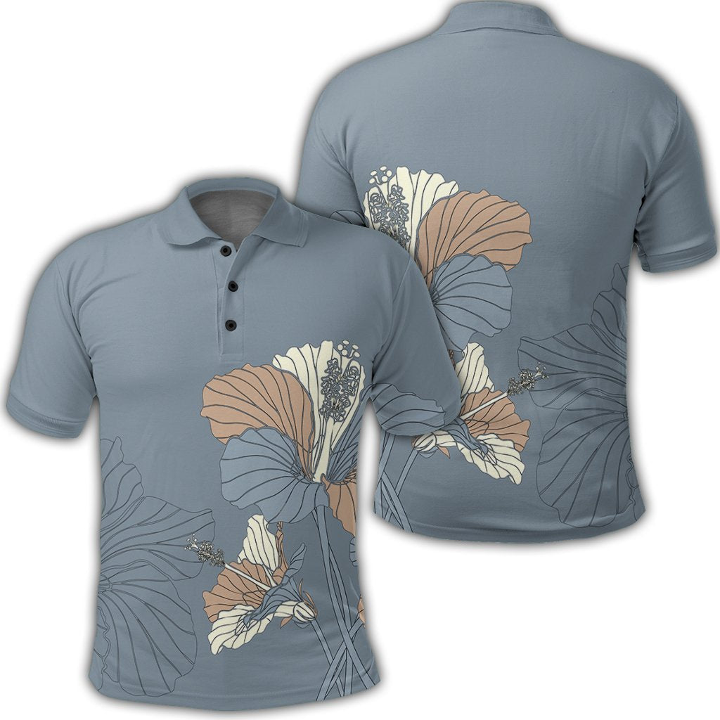 Hawaiian Hibiscus Polynesian Polo Shirt - AH
