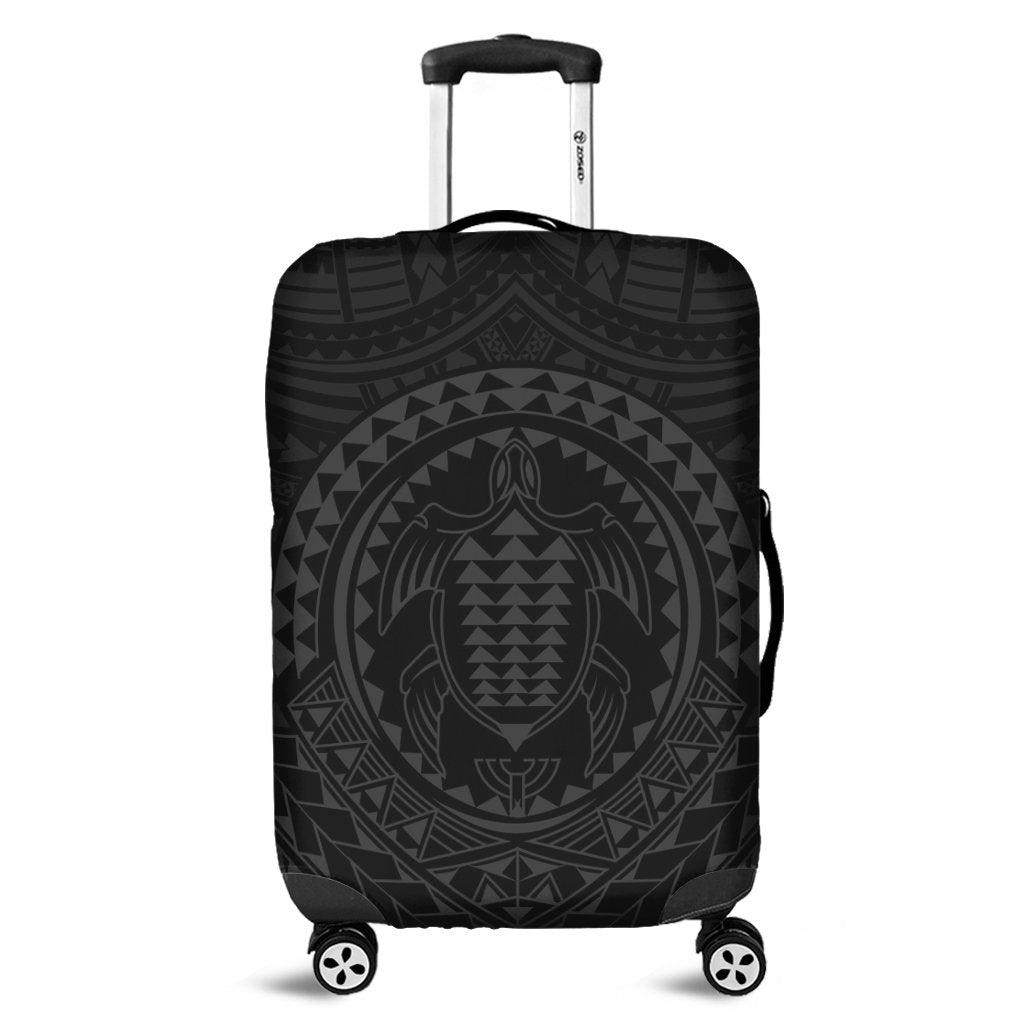 Hawaiian Kakau Honu Arc Polynesian Gray Luggage Covers AH