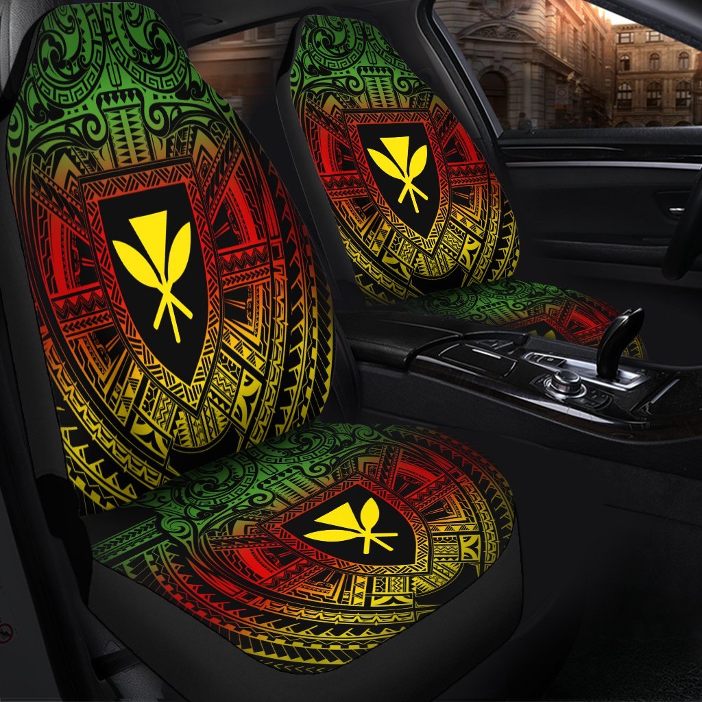Hawaiian Kanaka Maoli Center Polynesian Car Seat Covers AH