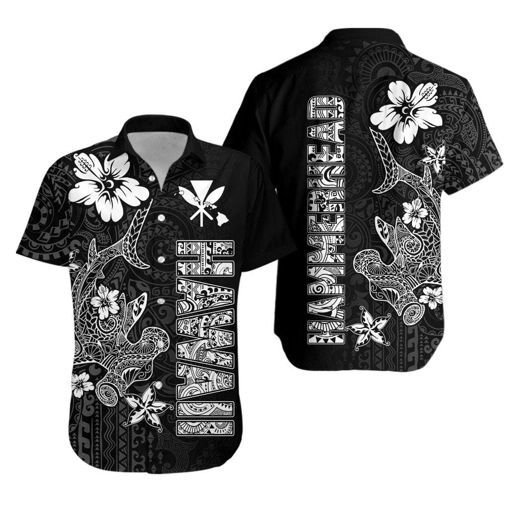Hawaii Hammerhead Shark Hibiscus Hawaii Pattern Hawaiian Shirt -