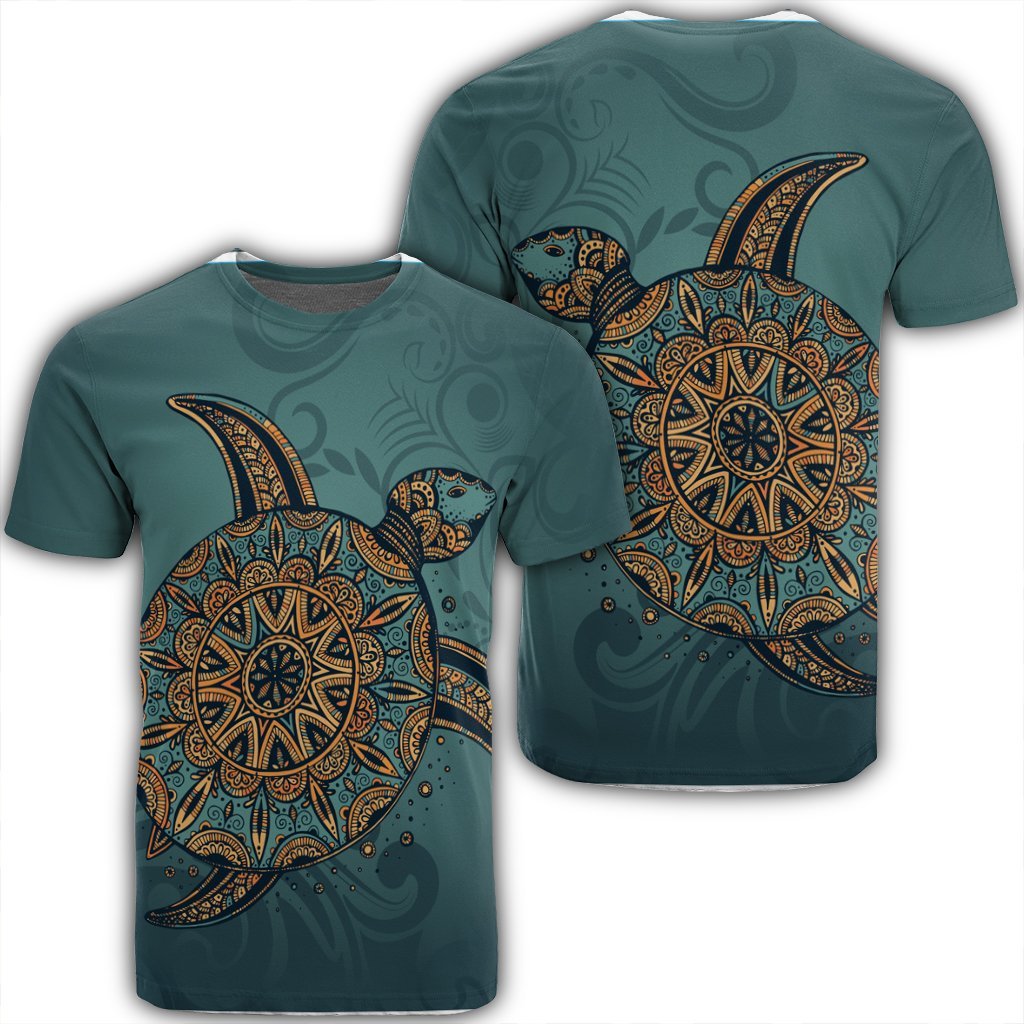 Hawaiian Skillful Turtle Polynesian T Shirt AH