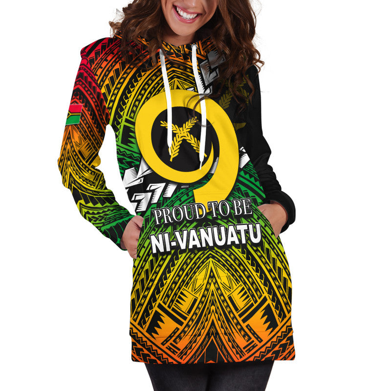 Proud To Be Ni Vanuatu Hoodie Dress