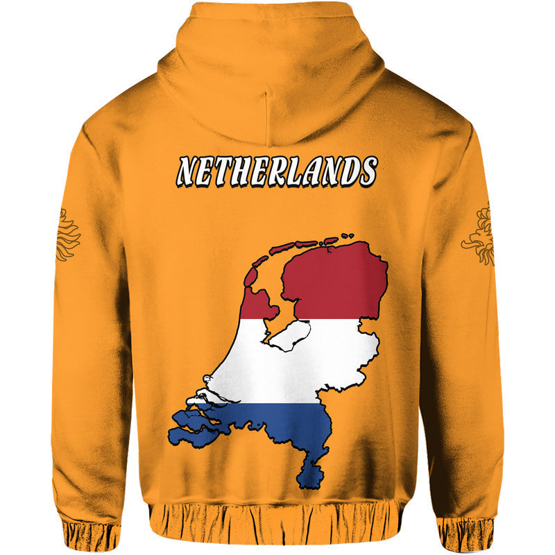 Netherlands Football Flag Style Hoodie