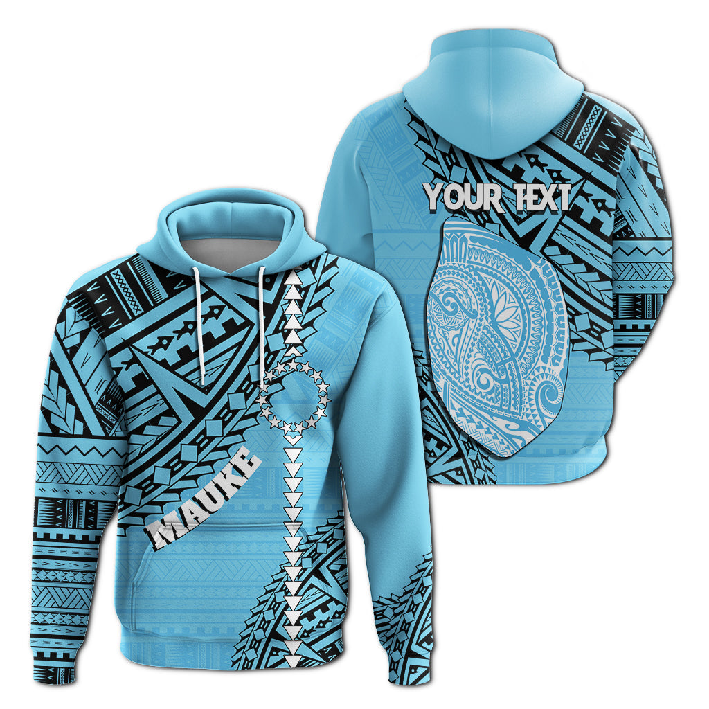 Cook Islands Tribal Hoodie Island Map Mauke Island