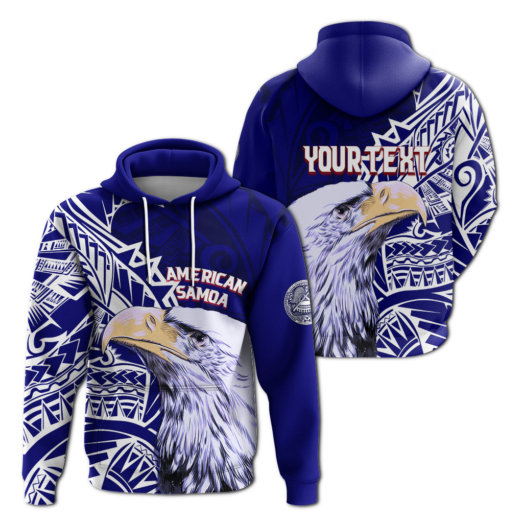 American Samoa Personalised Hoodie Bald Eagle