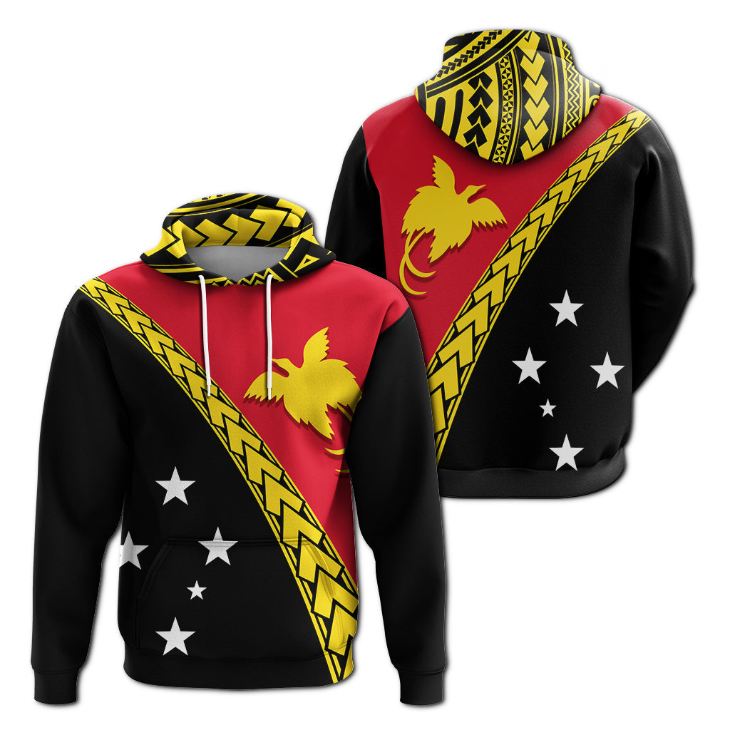 PNG Hibiscus Tribal Pattern Hoodie Bird of Paradise
