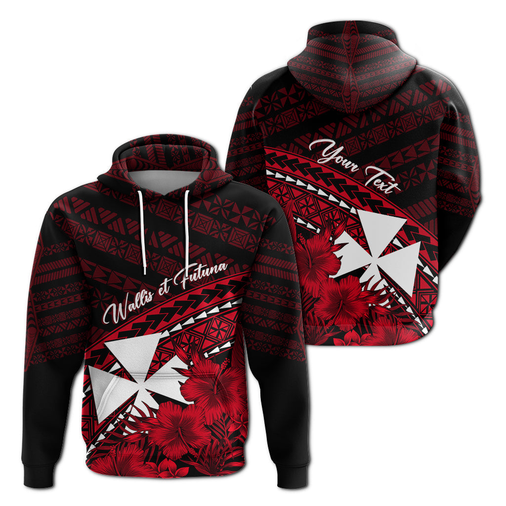 Wallis et Futuna Hoodie Tapa Hibiscus Vibes