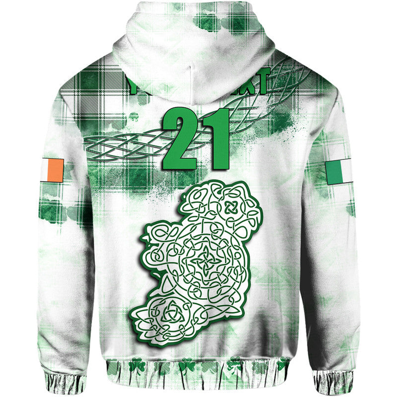Custom Ireland Cross Cricket Team Hoodie Celtic Irish Green Pattern Unique