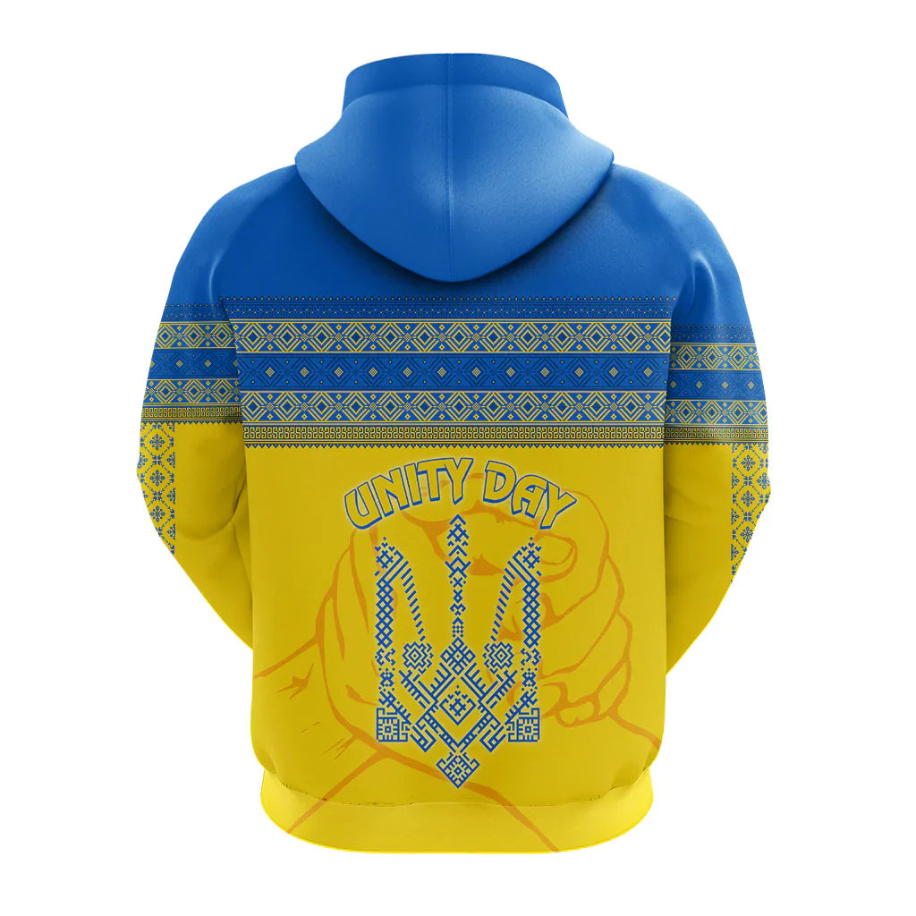 Ukraine Unity Day Hoodie Folk Style