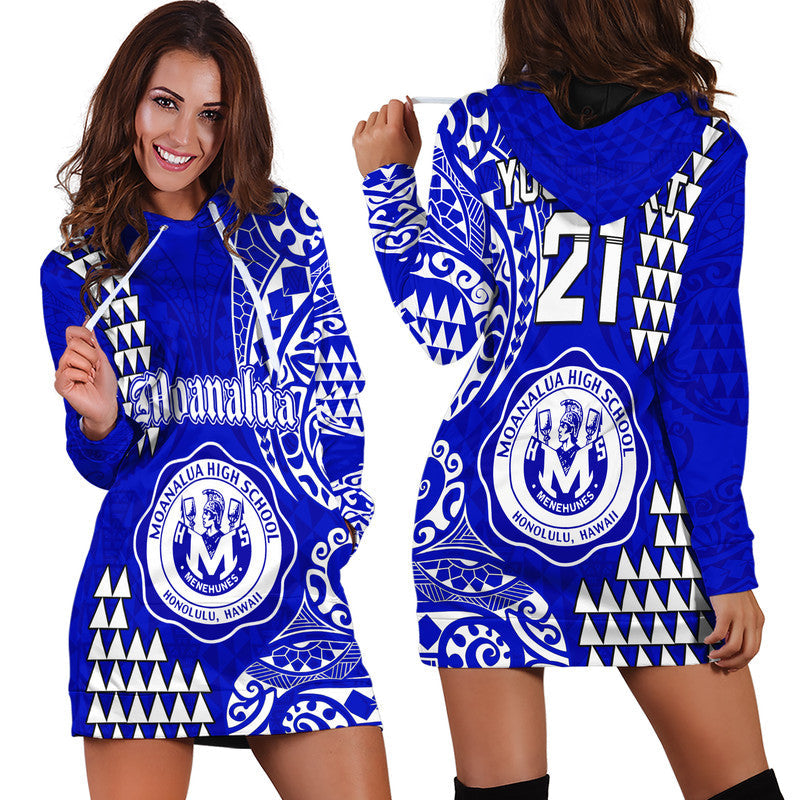 Custom Personalised Hawaii Moanalua High School Hoodie Dress Tribal Kakau