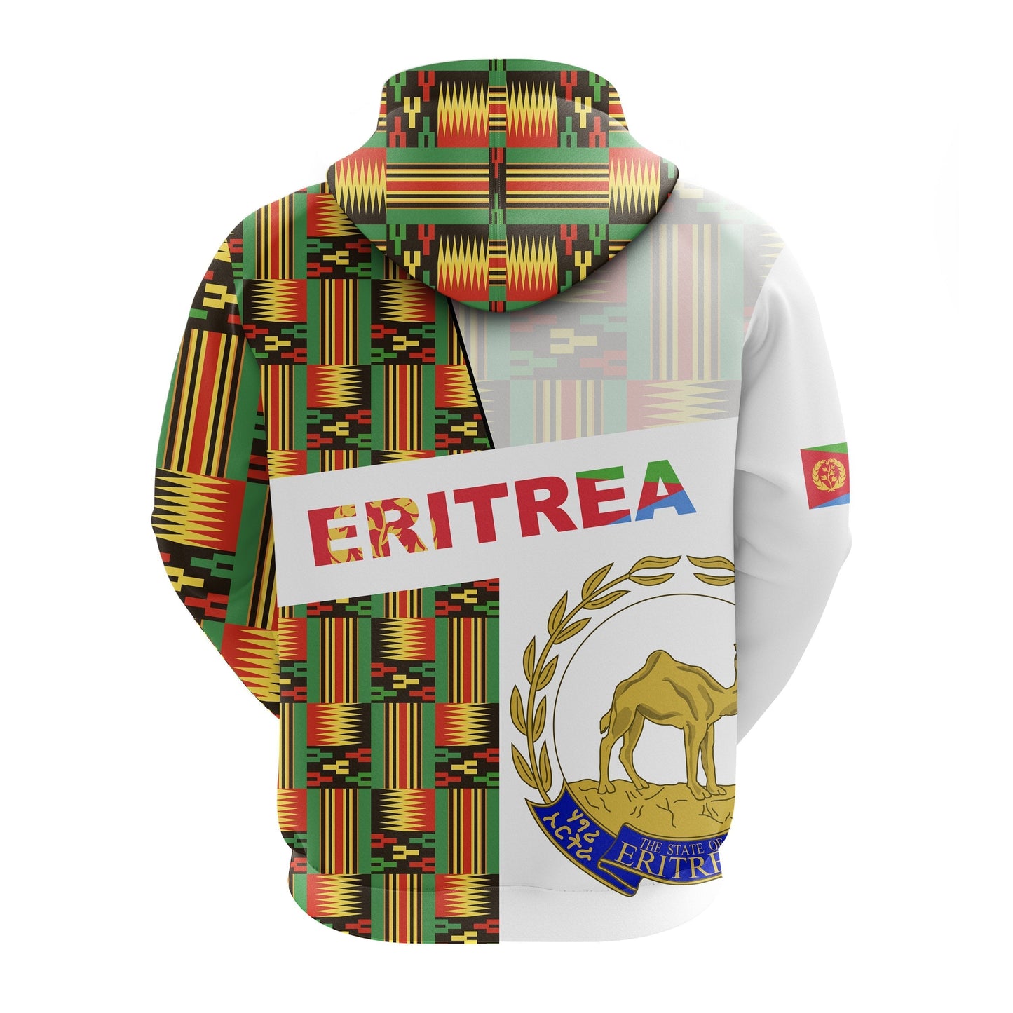 Eritrea Zip Hoodie Kente Pattern