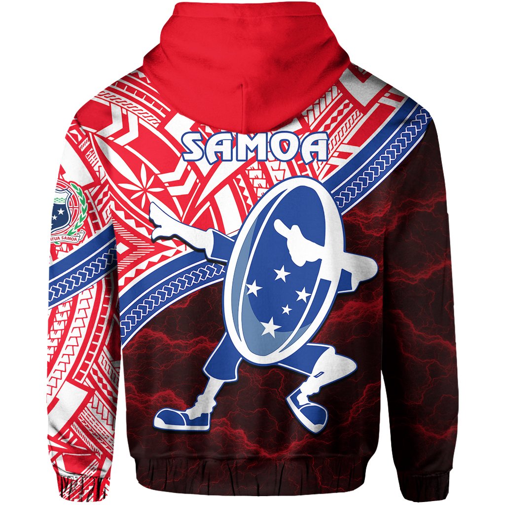 Manu Samoa Rugby Hoodie Dab Trend Creative Red