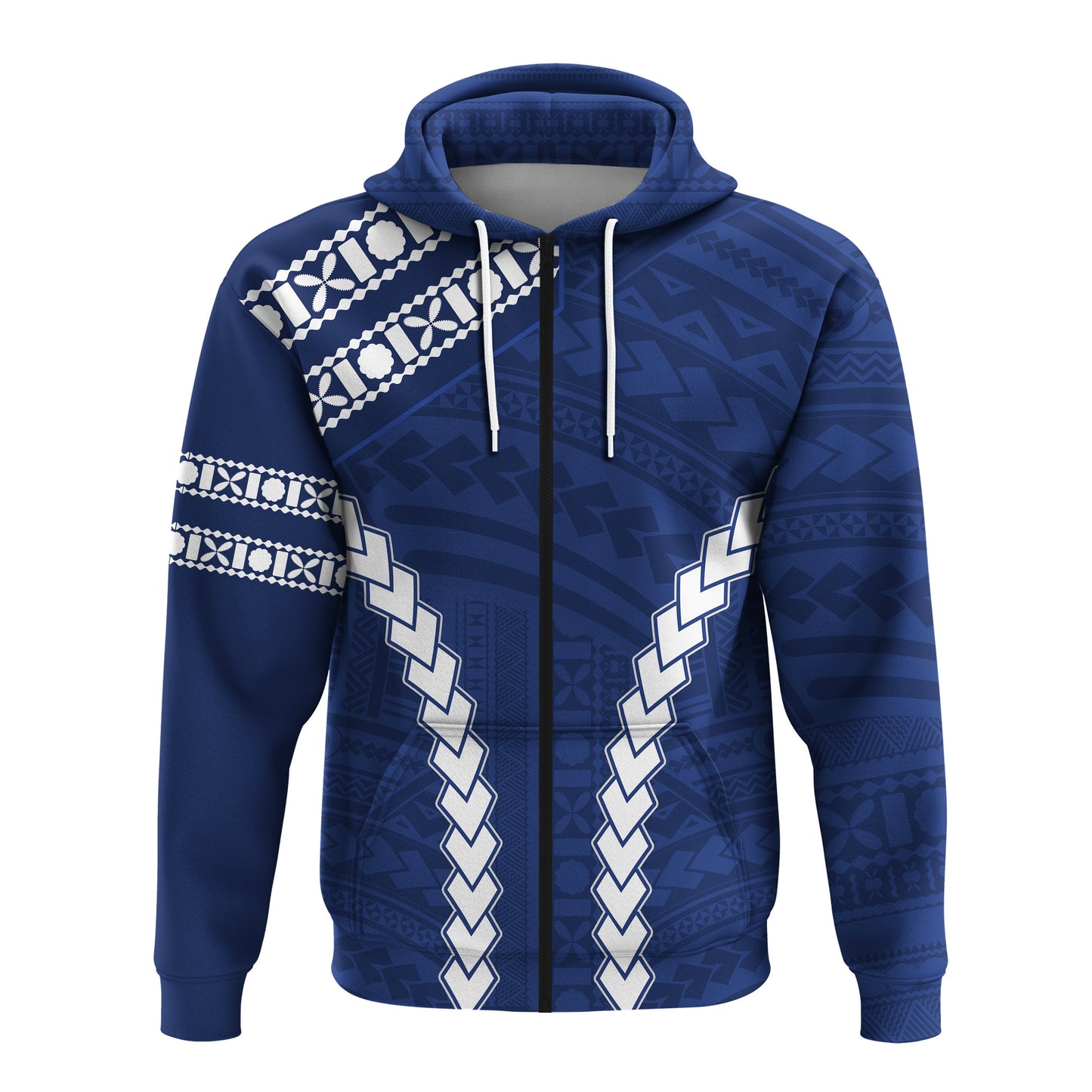 Fiji Navy Zip Hoodie