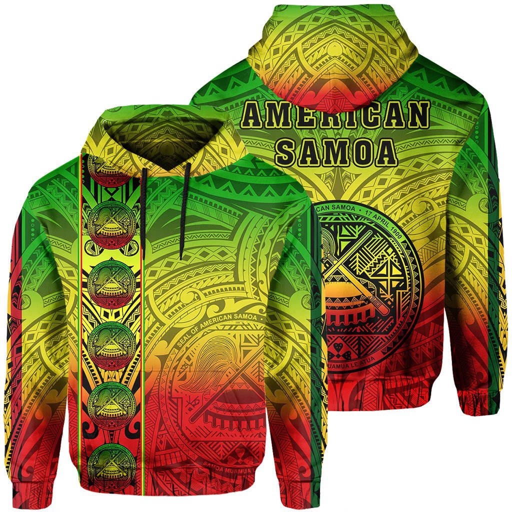 American Samoa Hoodie Rasta Life Style