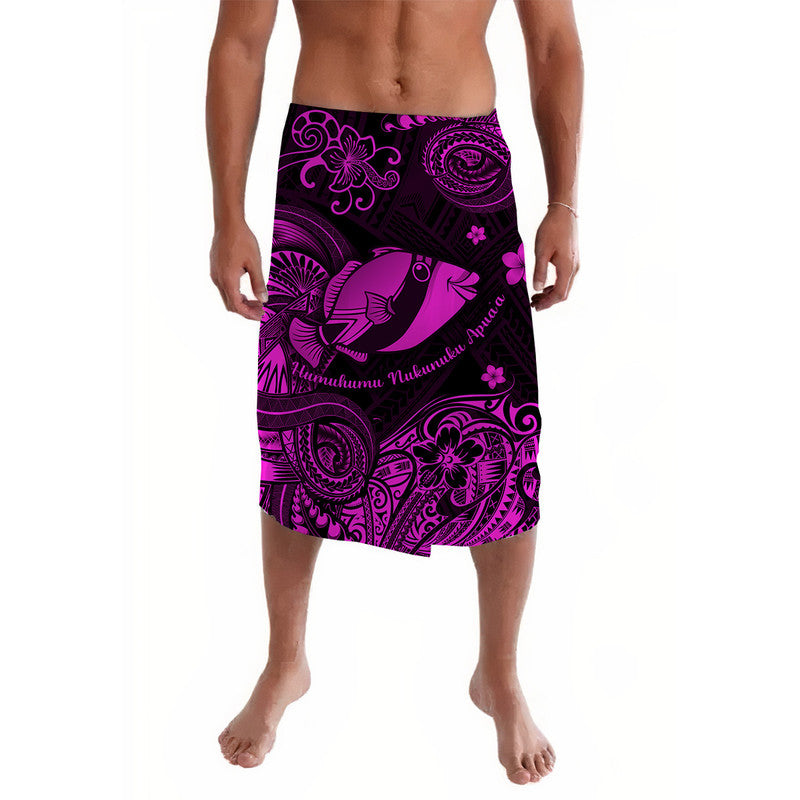 Hawaii State Fish: Humuhumu Nukunuku Apua'a Polynesian Lavalava Unique Style - Pink