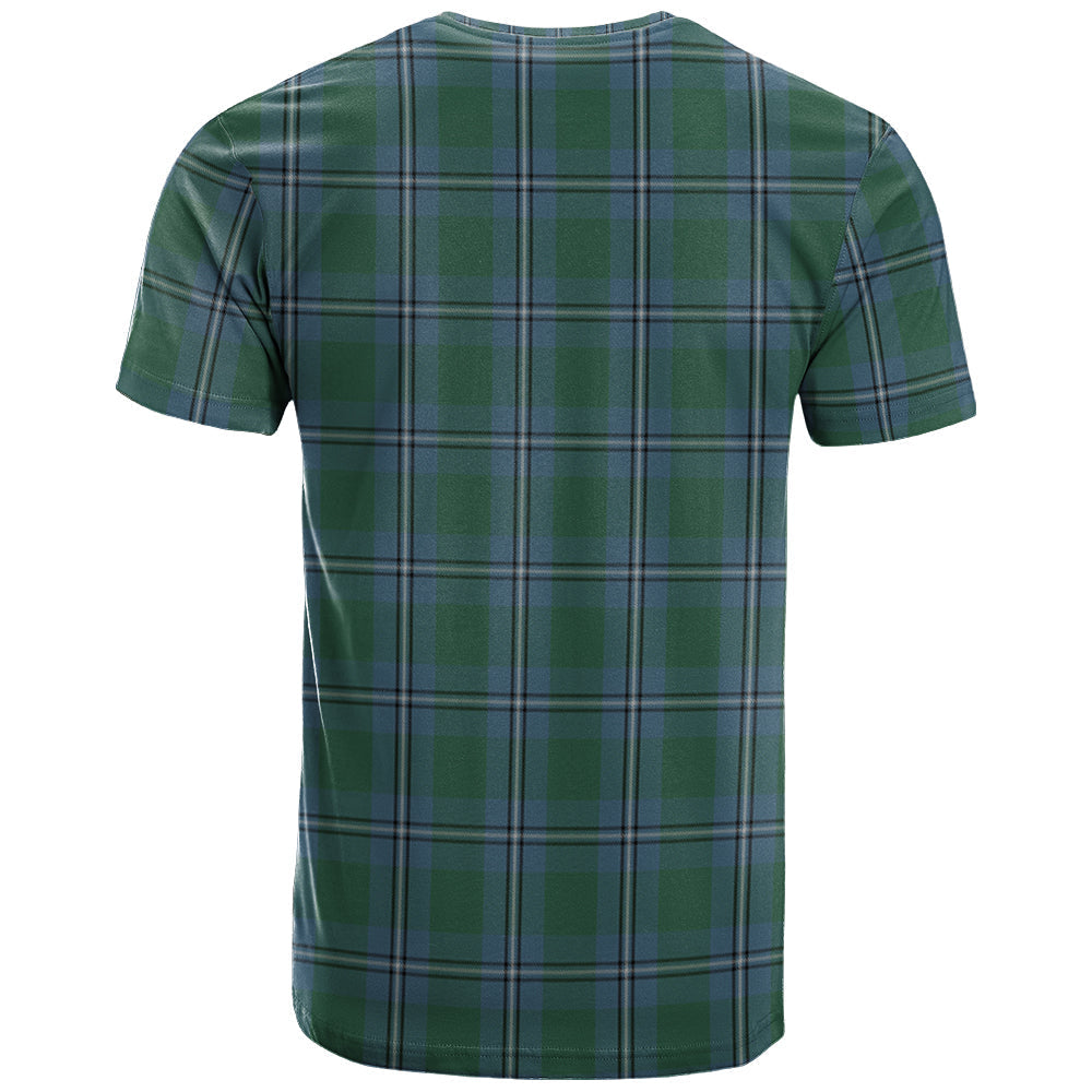 Printivon Irvine of Drum Clan DNA In Me Tartan Crest T Shirt