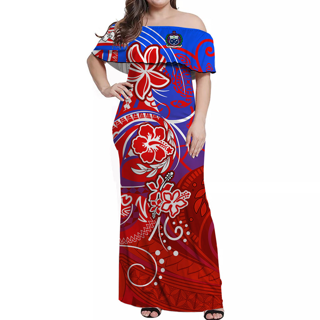 Samoa Off Shoulder Long Dress Be Unique Speical